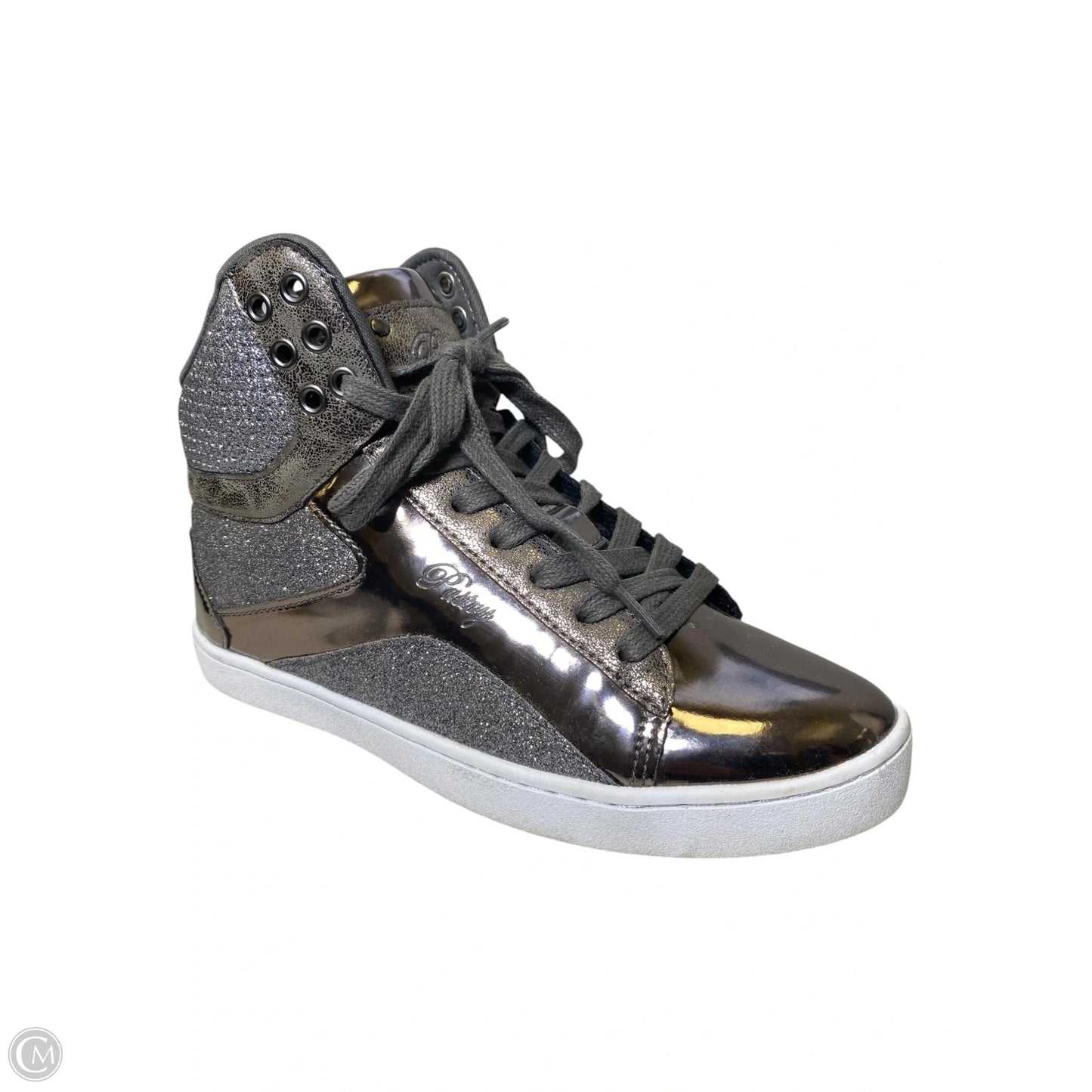 Shoes Sneakers By Clothes Mentor In Silver, Size: 8