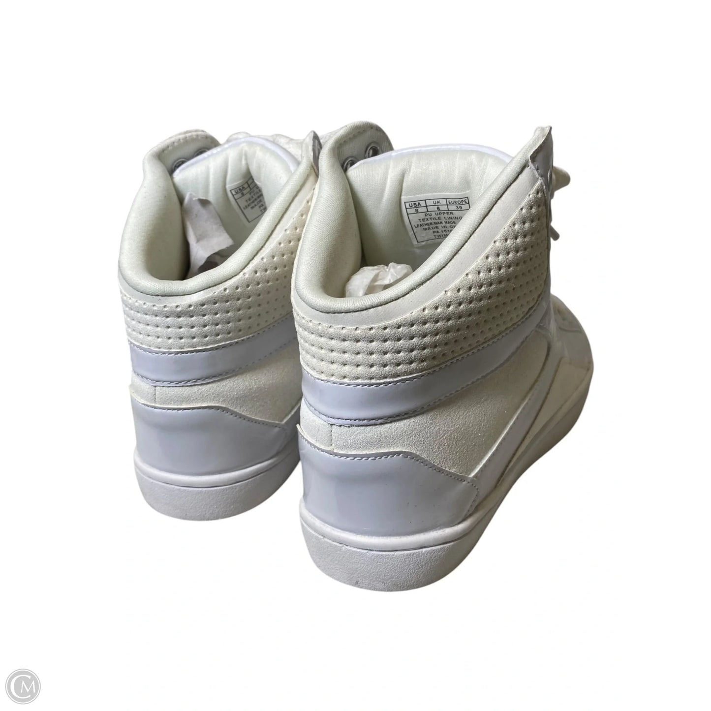 Shoes Sneakers By Clothes Mentor In White, Size: 8