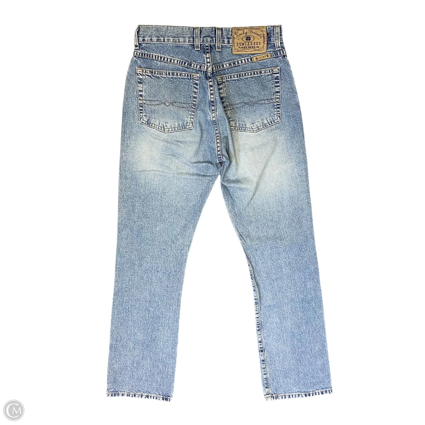 Jeans Straight By Lucky Brand In Blue Denim, Size: 4