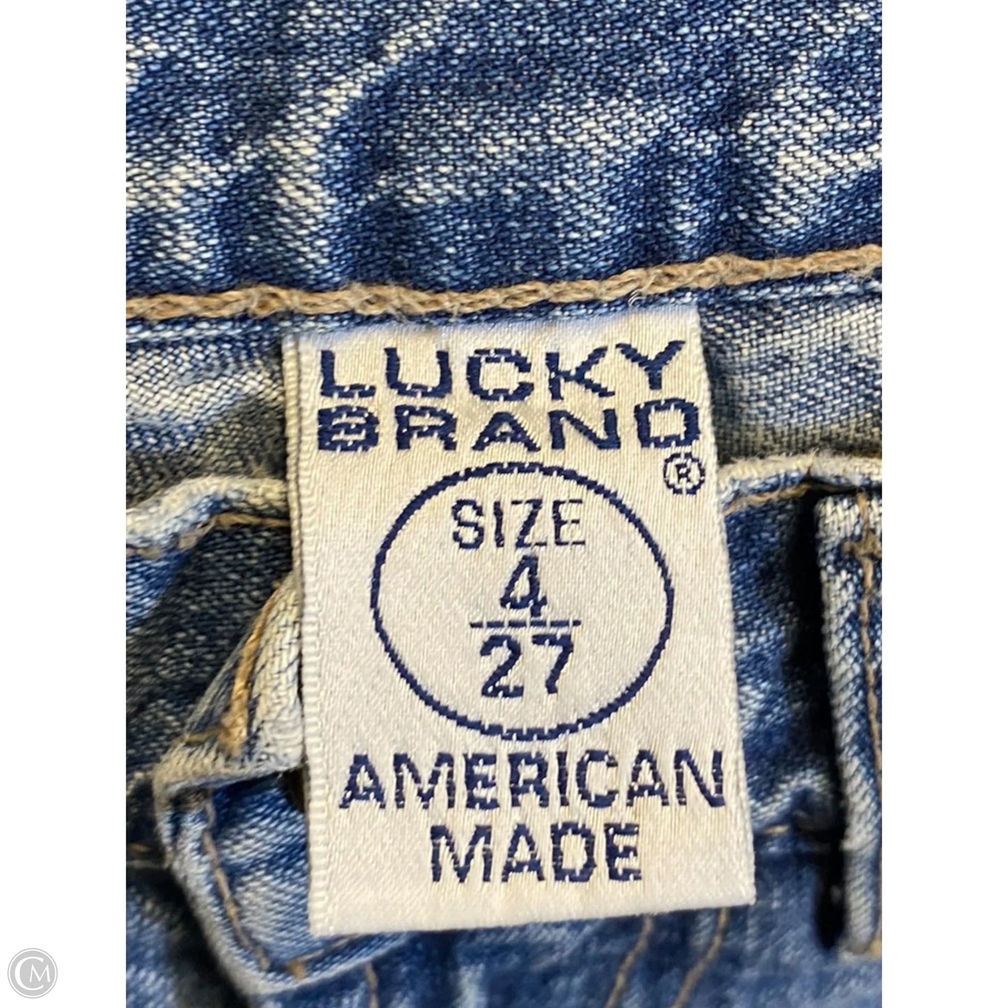Jeans Straight By Lucky Brand In Blue Denim, Size: 4