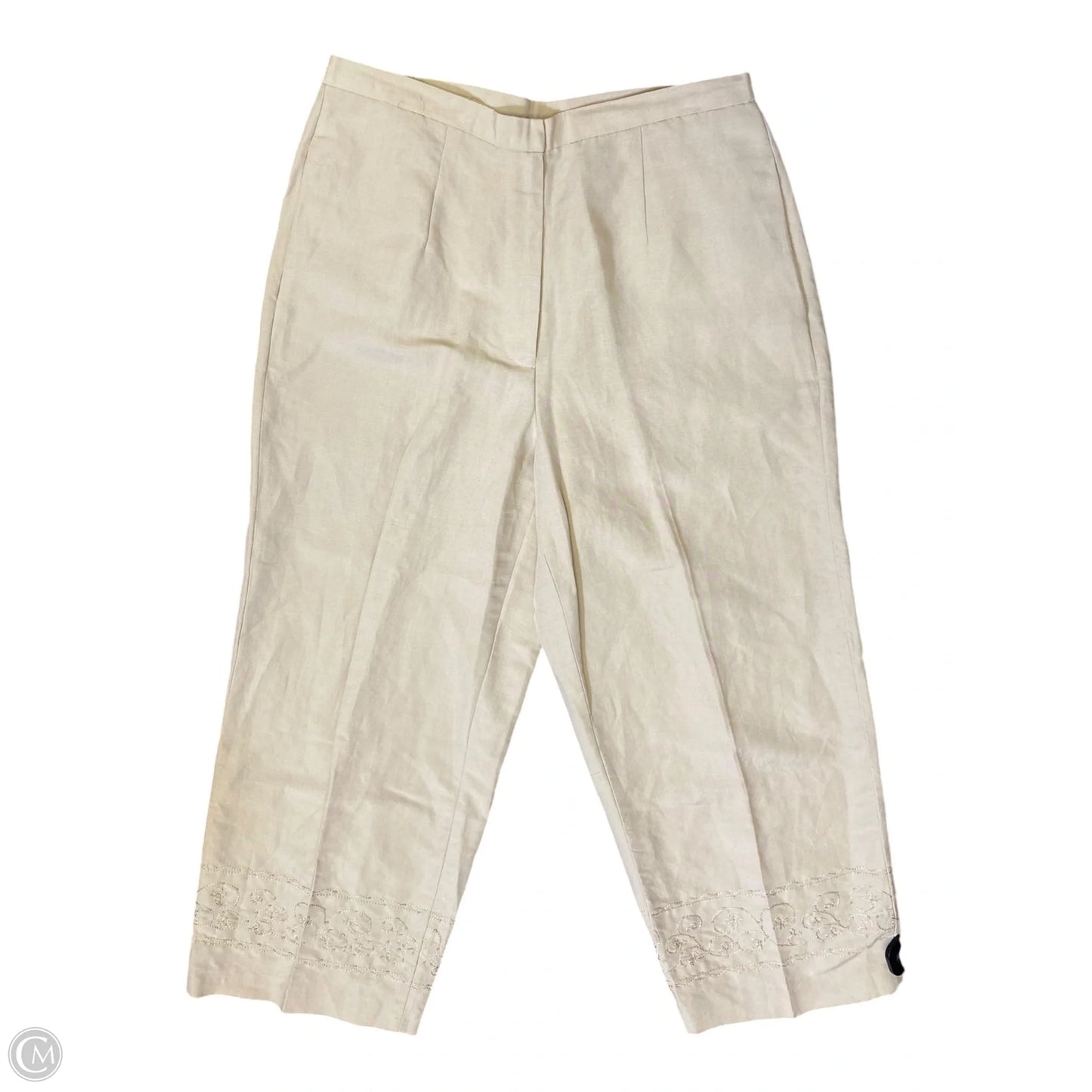Pants Set 2pc By Laura Scott In Beige, Size: 12