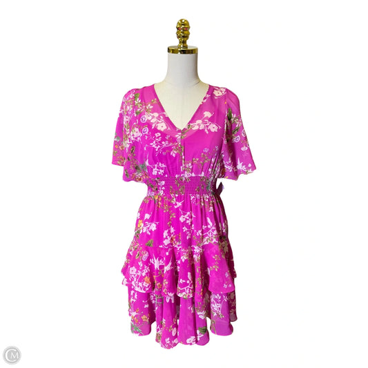 Dress Casual Midi By Taylor In Floral Print, Size: 2