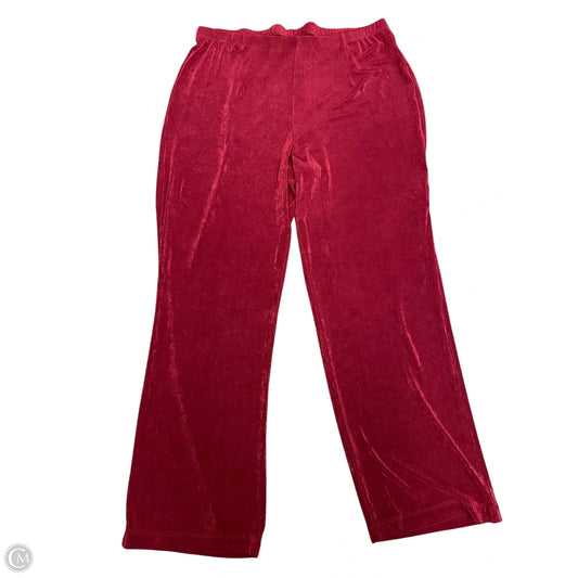 Pants Lounge By Chicos In Maroon, Size: L
