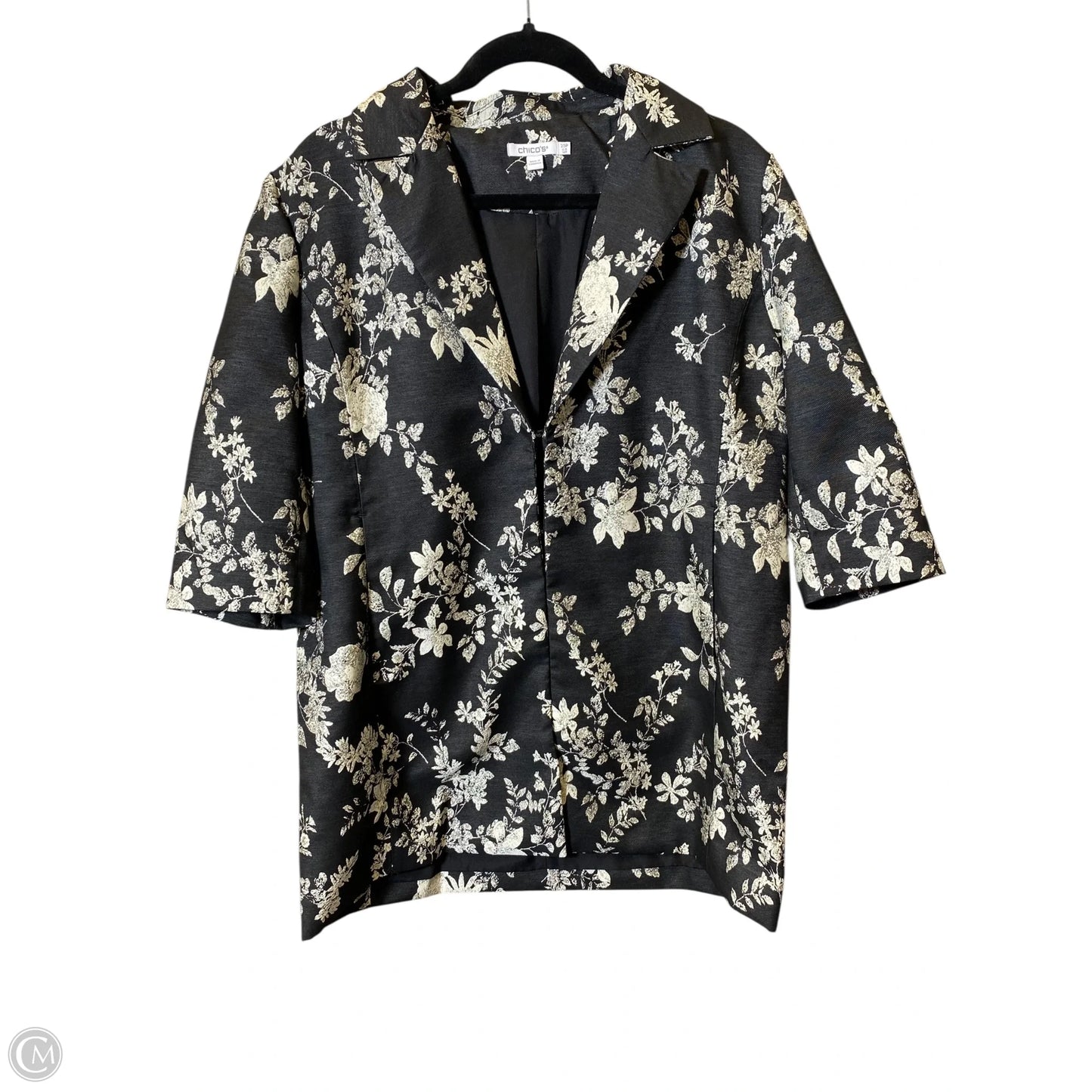 Jacket Other By Chicos In Floral Print, Size: 14