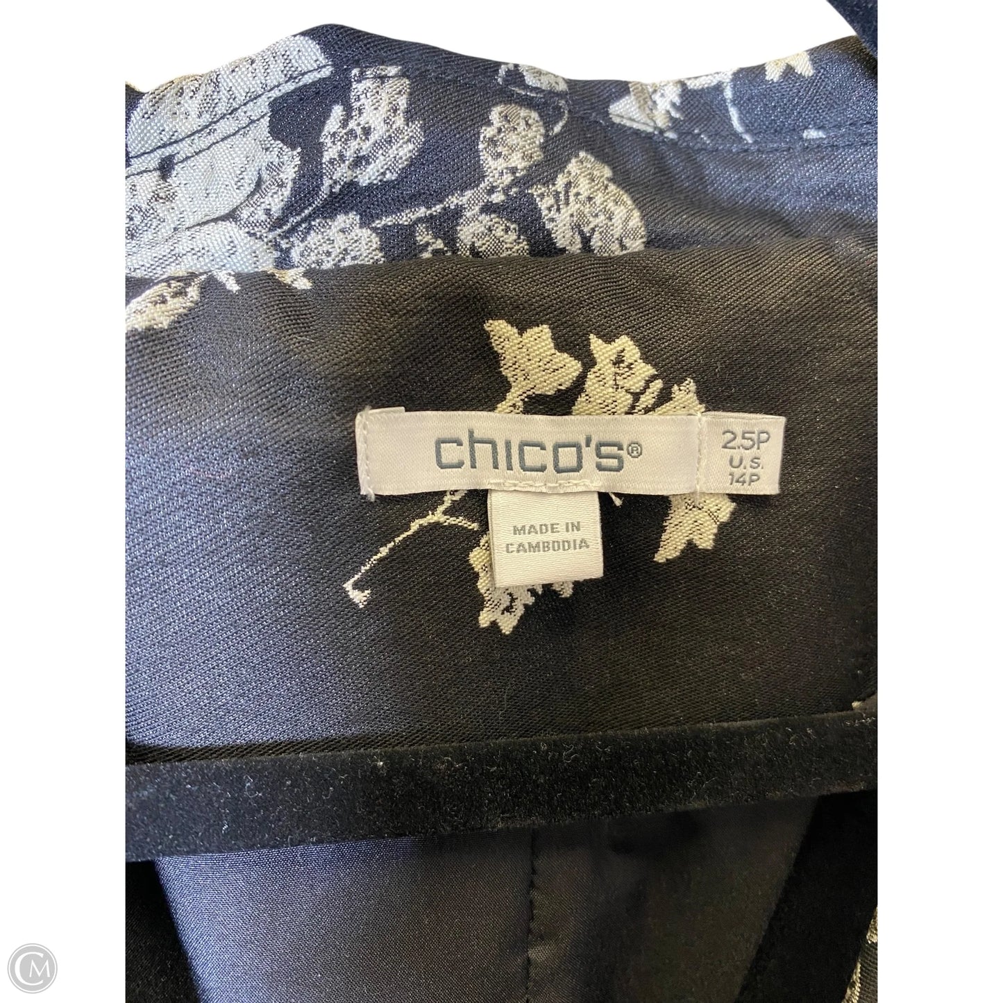 Jacket Other By Chicos In Floral Print, Size: 14