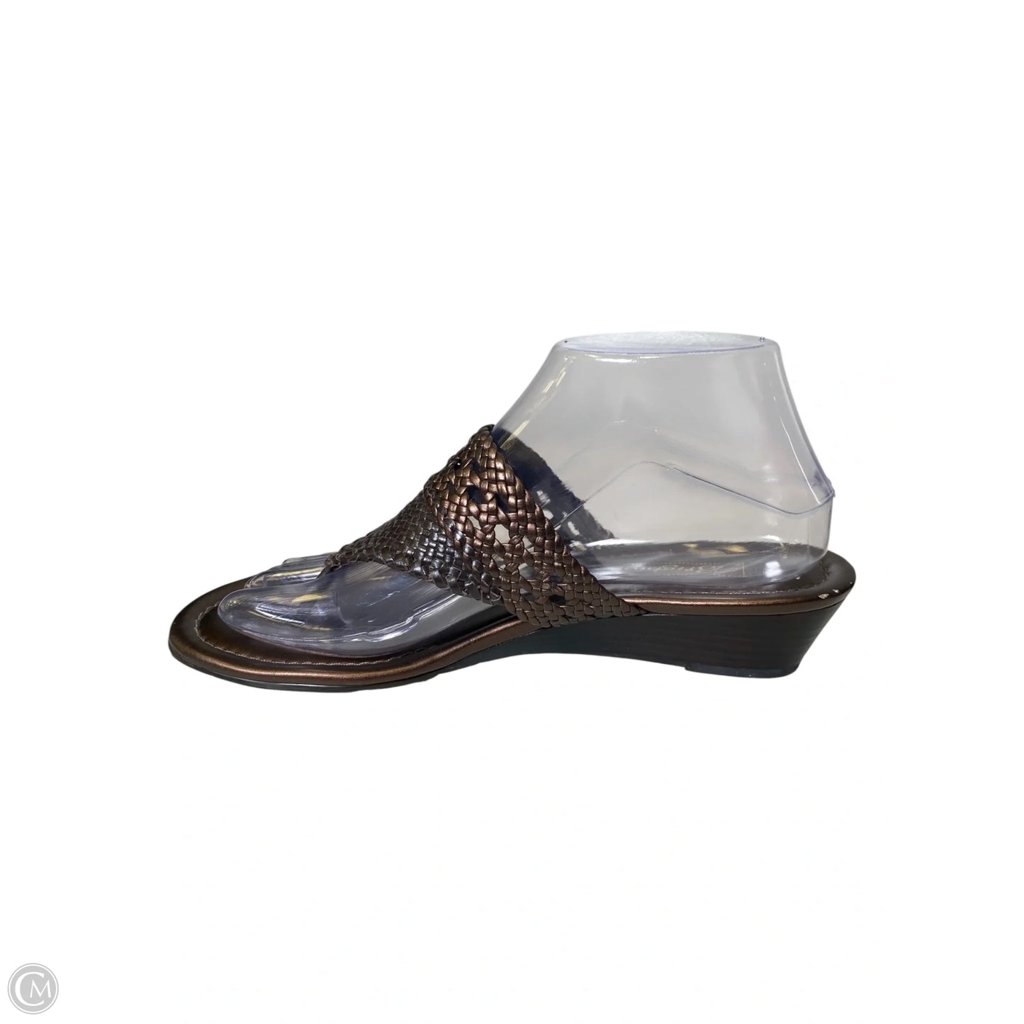 Sandals Heels Wedge By Brighton In Brown, Size: 8