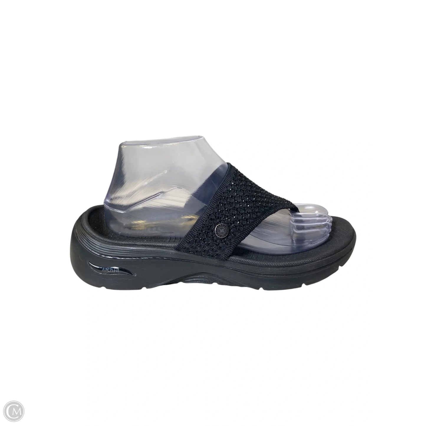 Sandals Flats By Skechers In Black, Size: 8