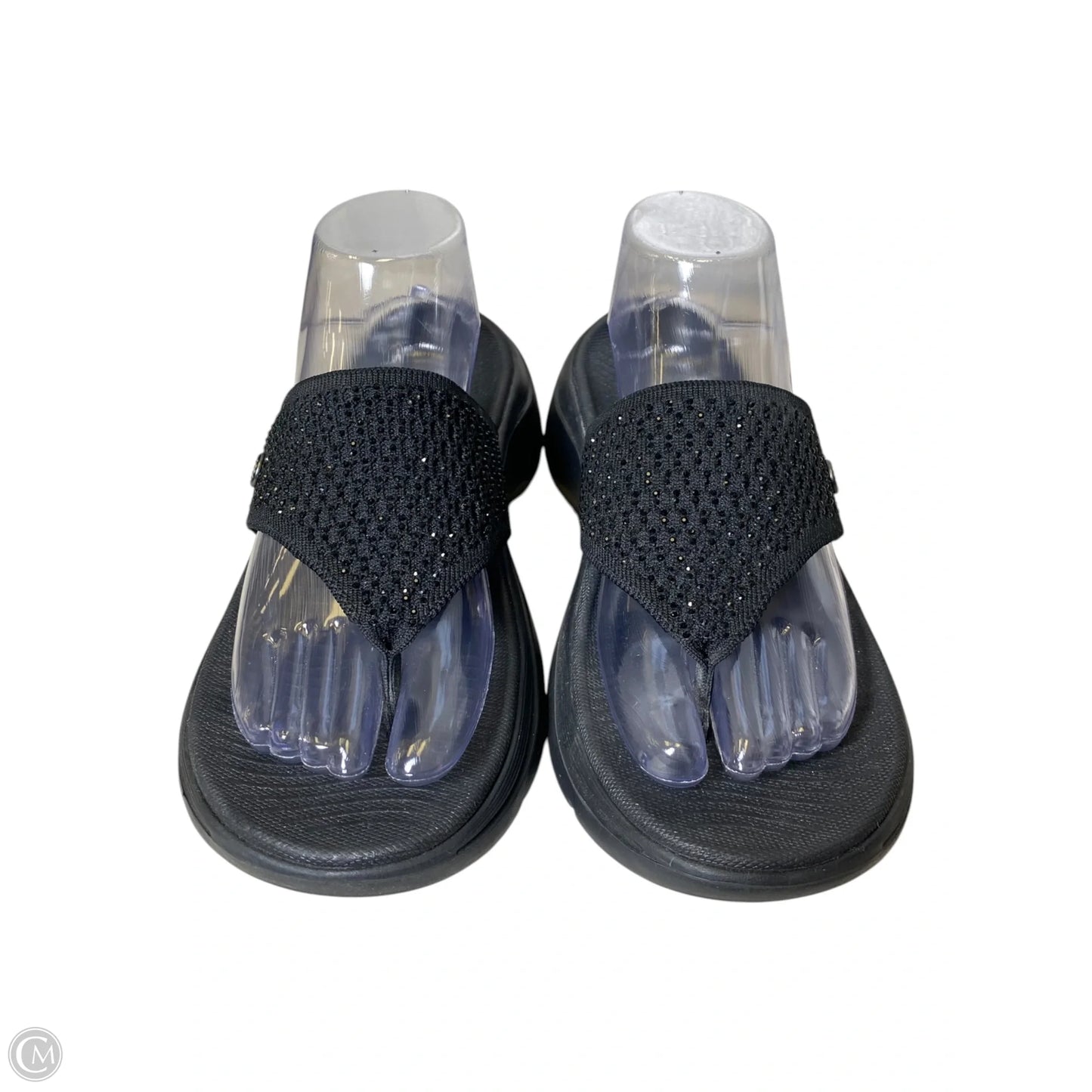 Sandals Flats By Skechers In Black, Size: 8