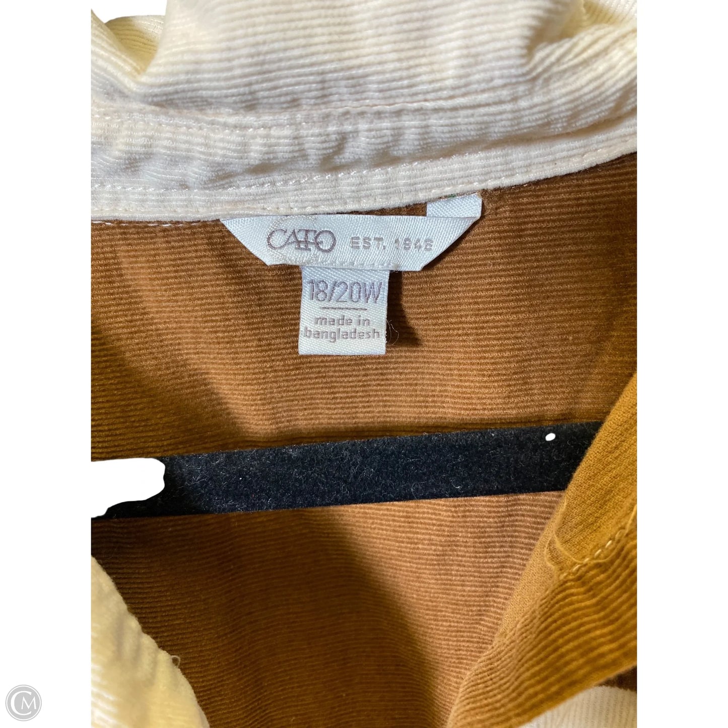 Blouse 3/4 Sleeve By Cato In Multi-colored, Size: Xl
