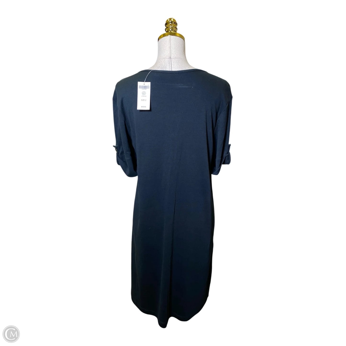 Dress Casual Midi By Chicos In Black, Size: L