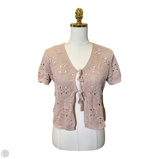 Top Short Sleeve By Versona In Beige, Size: Xs