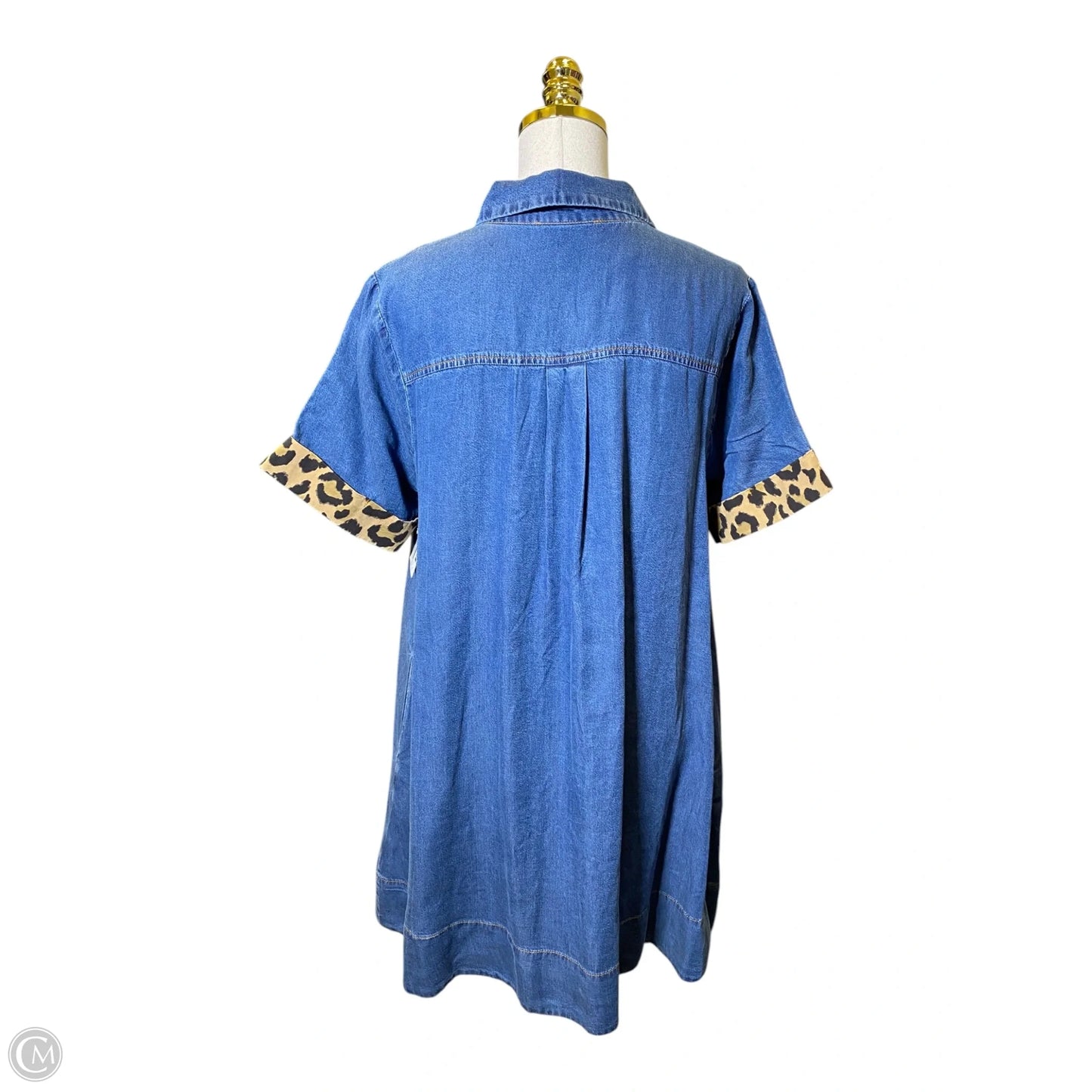 Dress Casual Midi By Entro In Blue Denim, Size: L