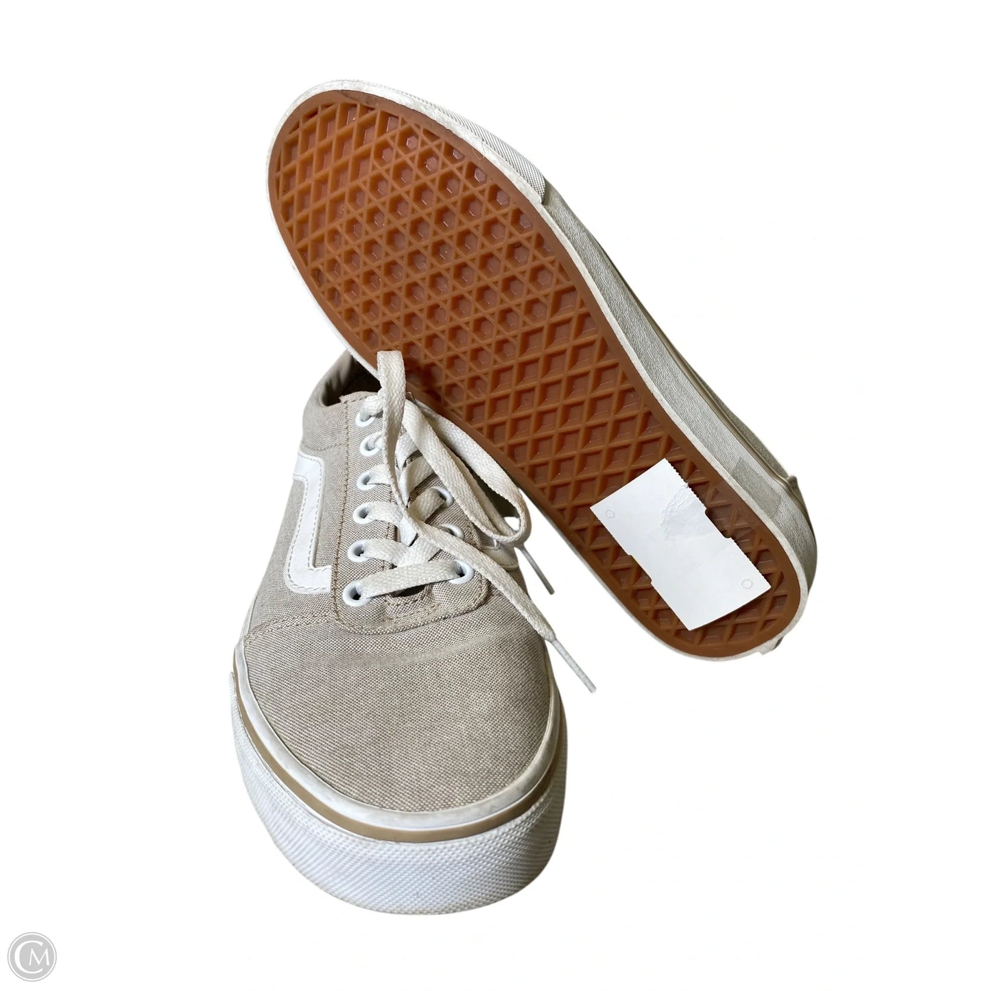 Shoes Athletic By Vans In Taupe, Size: 8.5