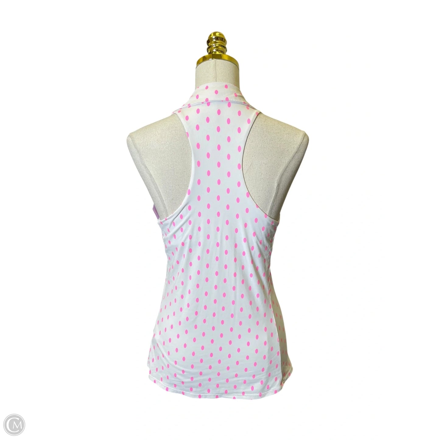 Top Sleeveless Designer By Lilly Pulitzer In Pink & White, Size: S