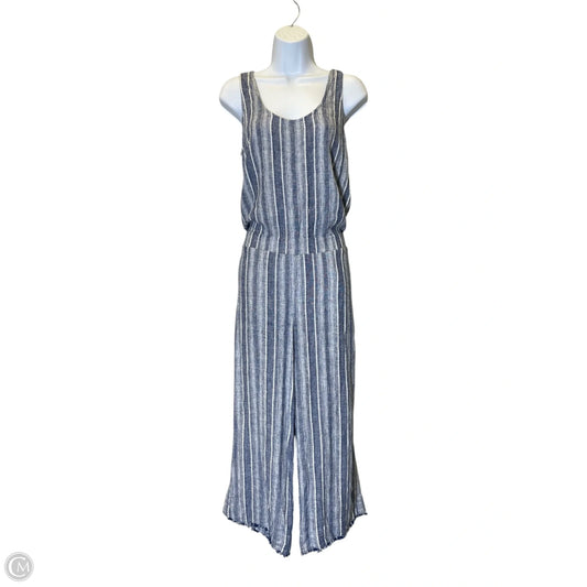 Jumpsuit By Cloth & Stone In Blue & White, Size: M