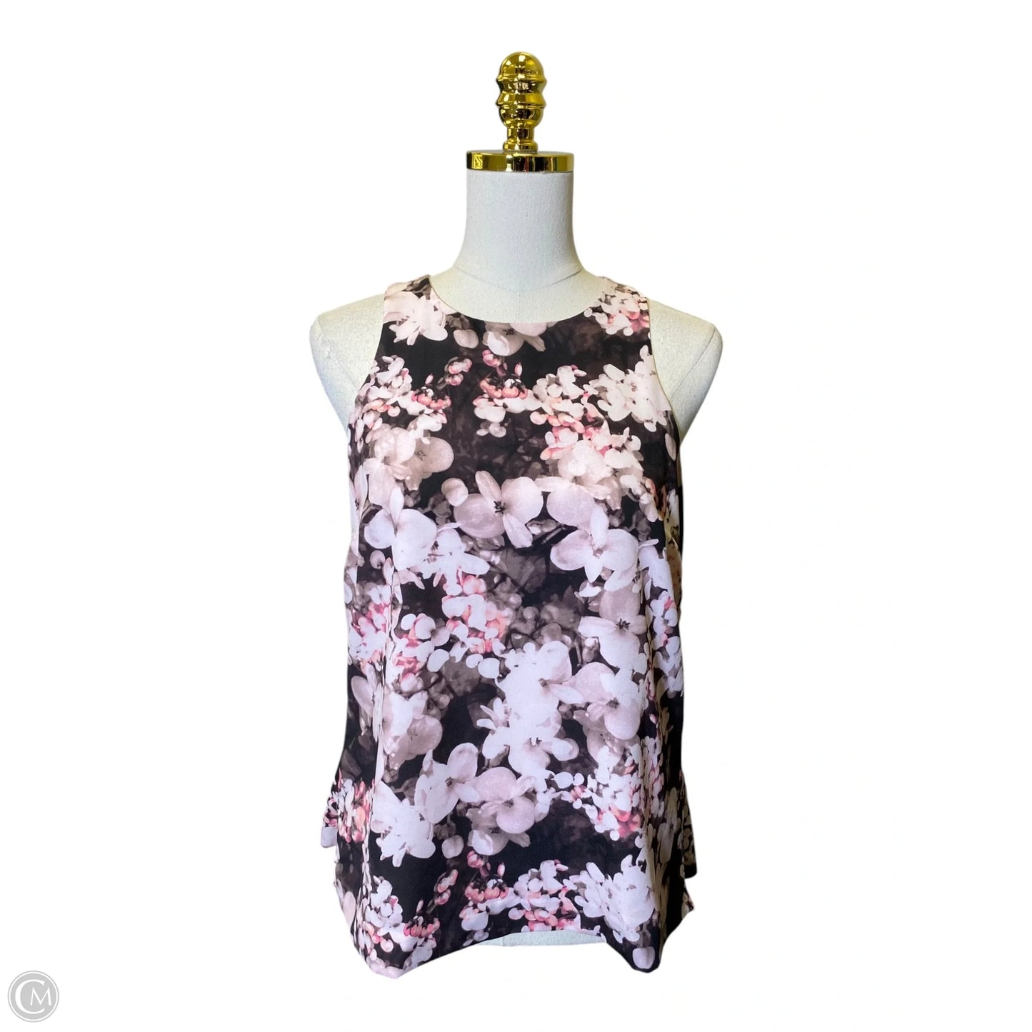 Top Sleeveless By Banana Republic In Floral Print, Size: Xs