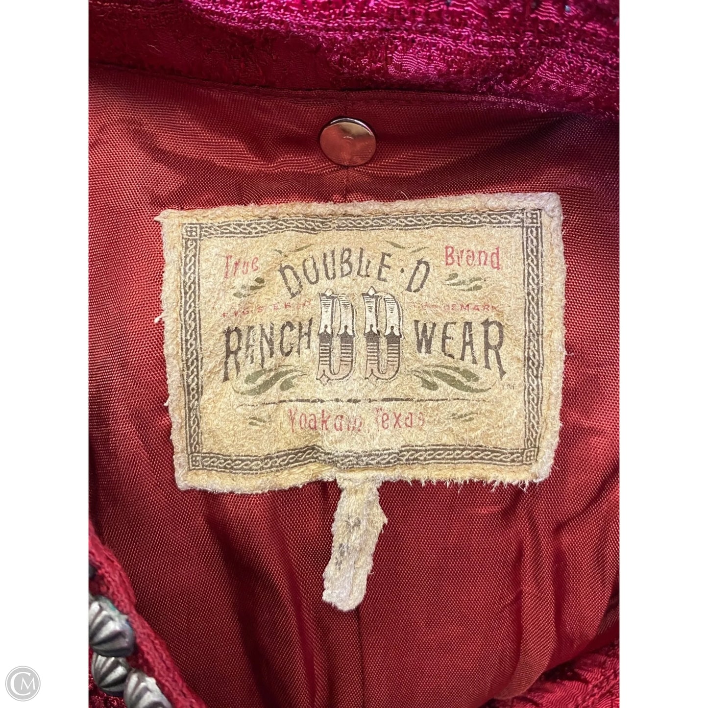 Top Short Sleeve By Double D Ranch In Red, Size: L
