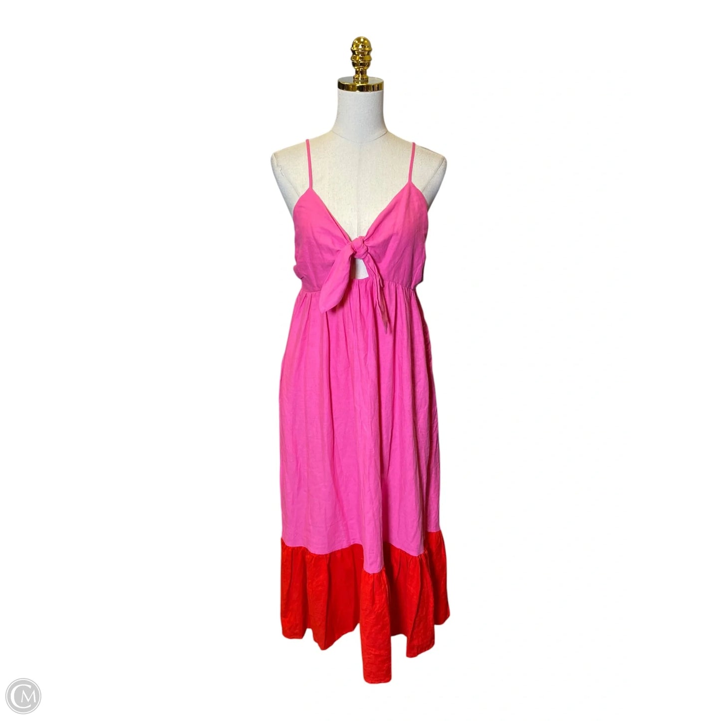 Dress Casual Maxi By Clothes Mentor In Pink & Red, Size: M