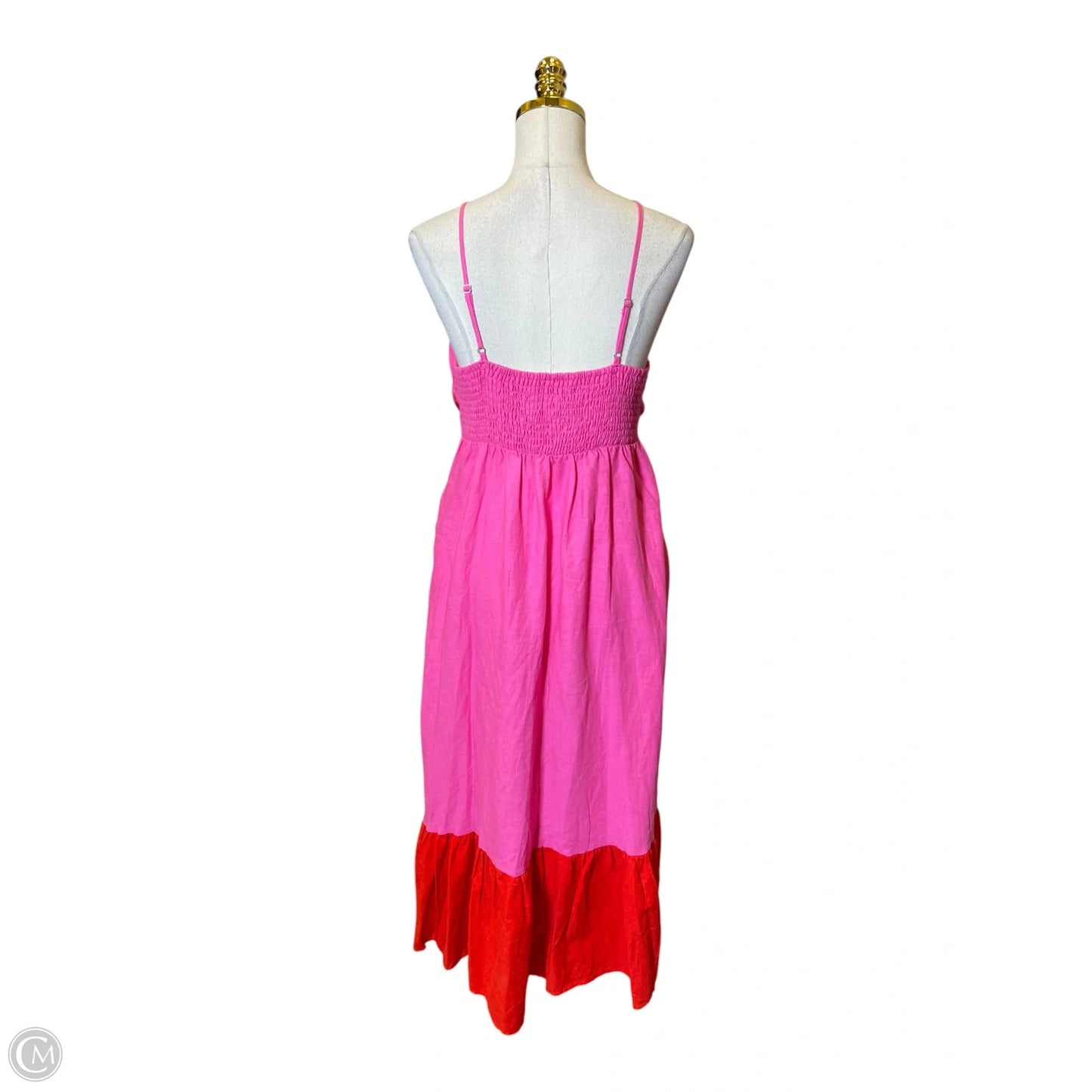 Dress Casual Maxi By Clothes Mentor In Pink & Red, Size: M