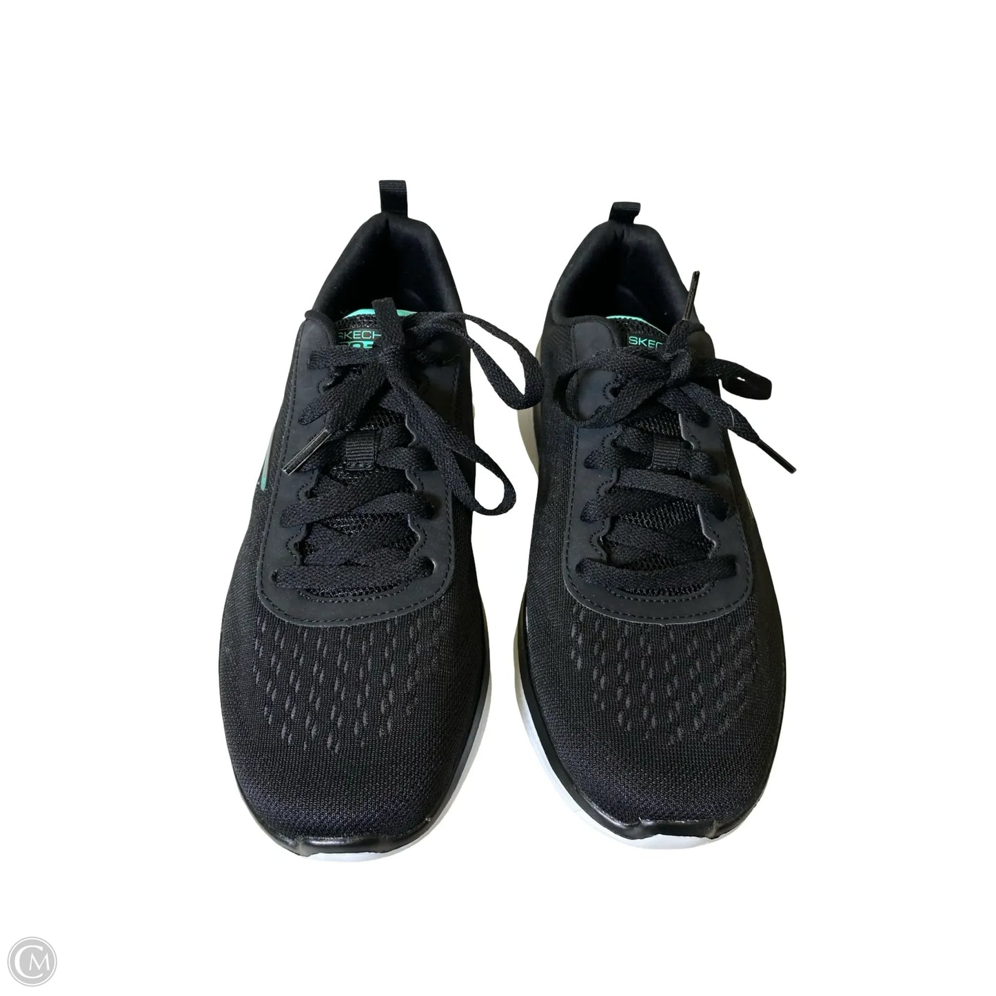 Shoes Athletic By Skechers In Black & Blue, Size: 8.5