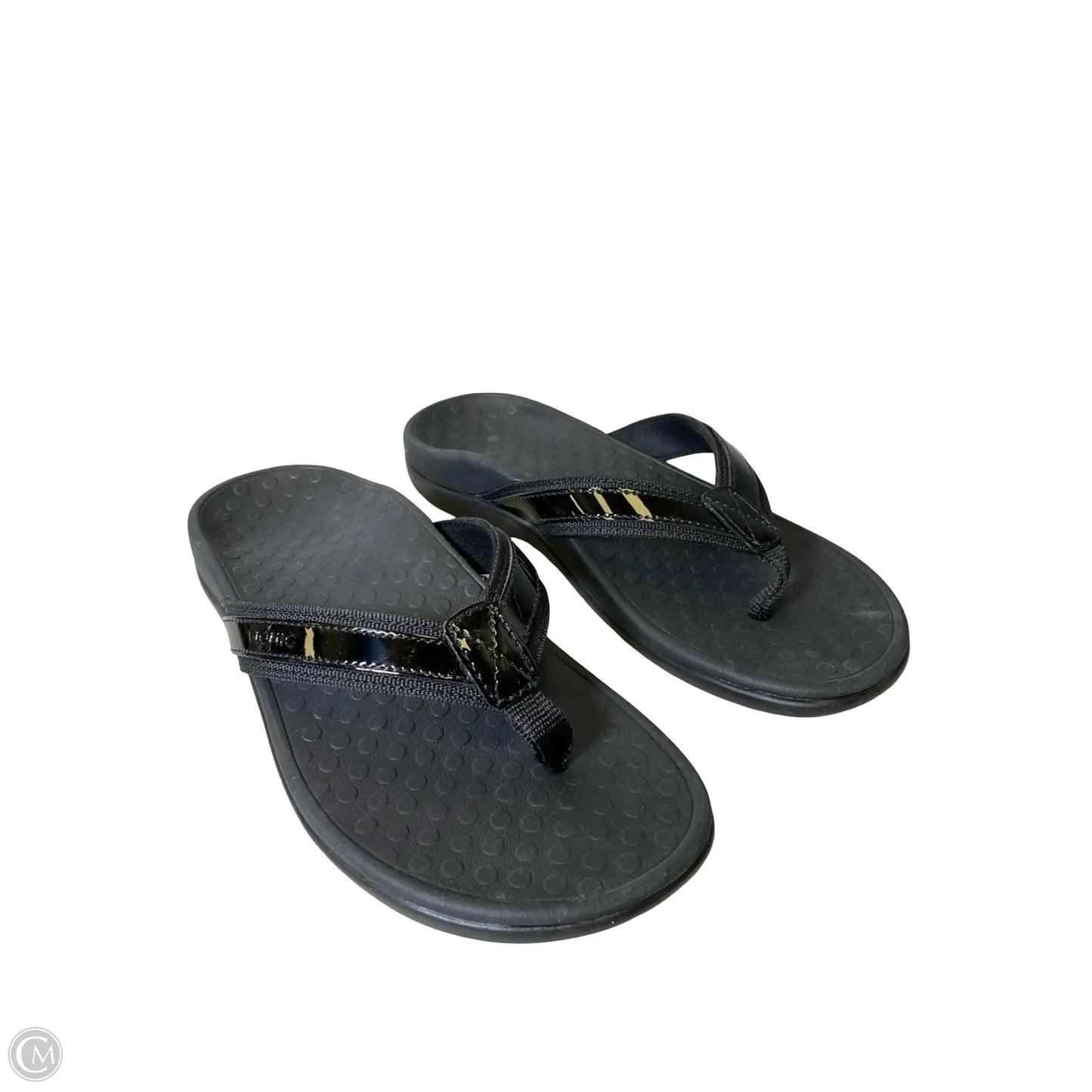 Sandals Flats By Vionic In Black, Size: 7