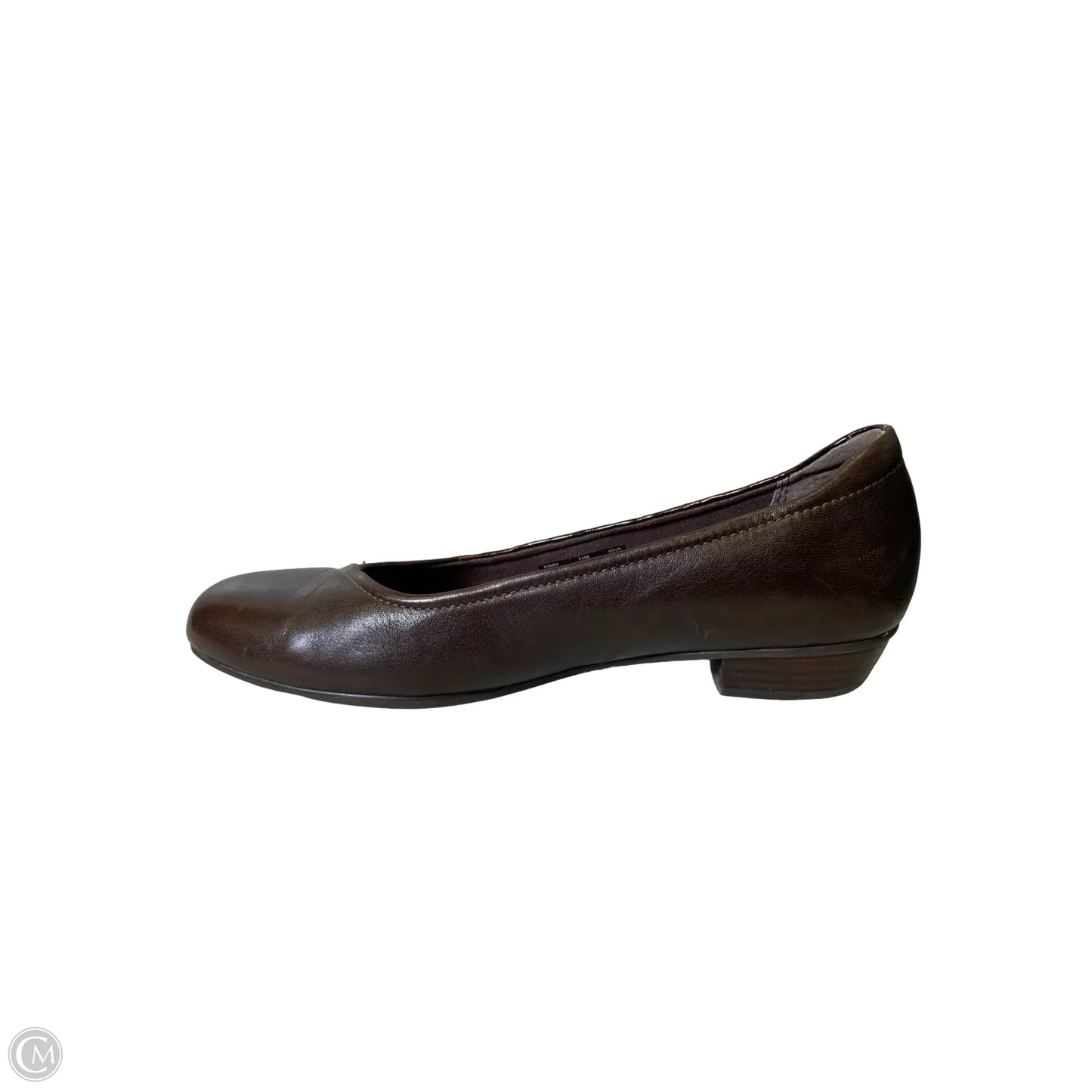 Shoes Heels Block By Clarks In Brown, Size: 11