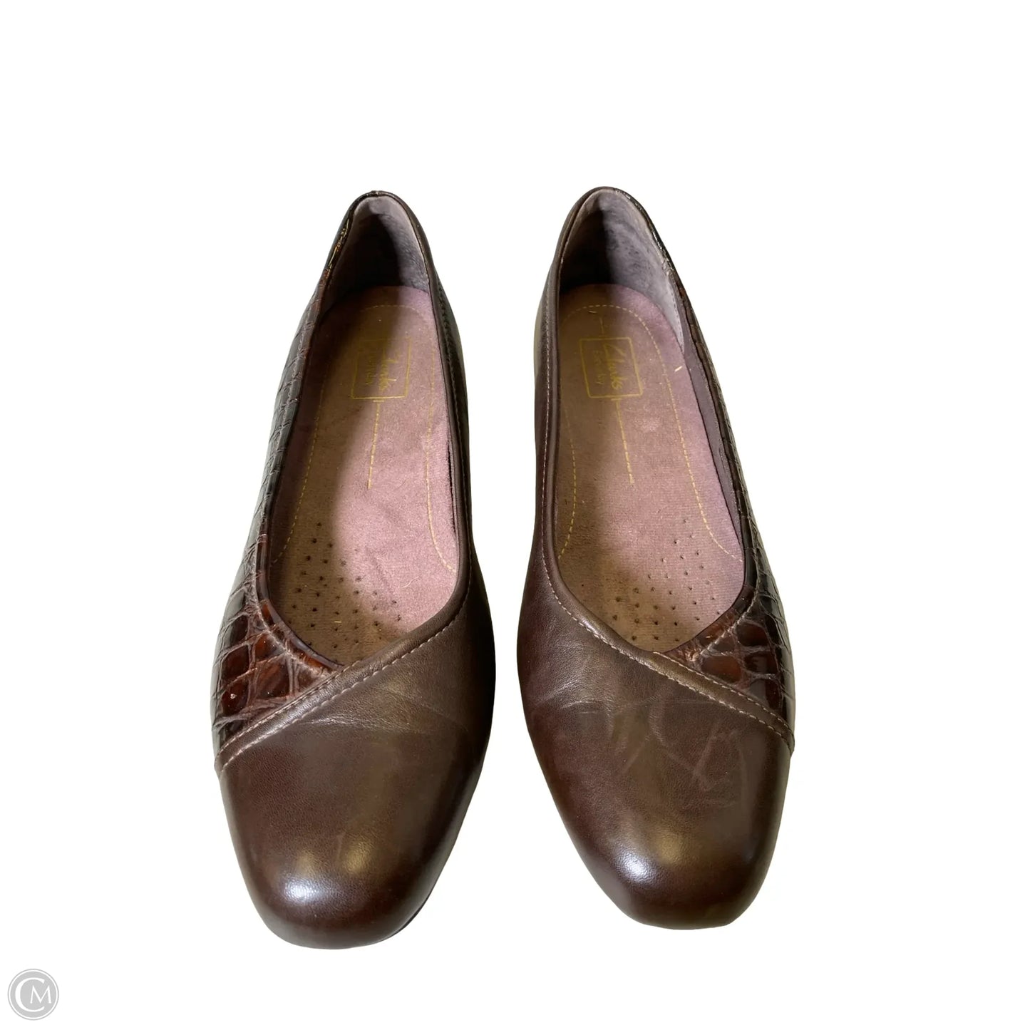 Shoes Heels Block By Clarks In Brown, Size: 11