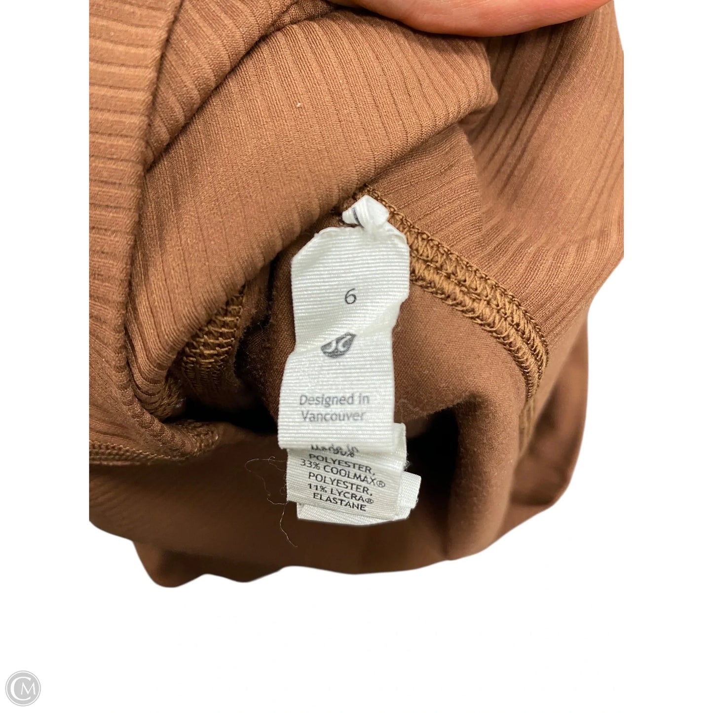 Athletic Leggings By Lululemon In Brown, Size: 6