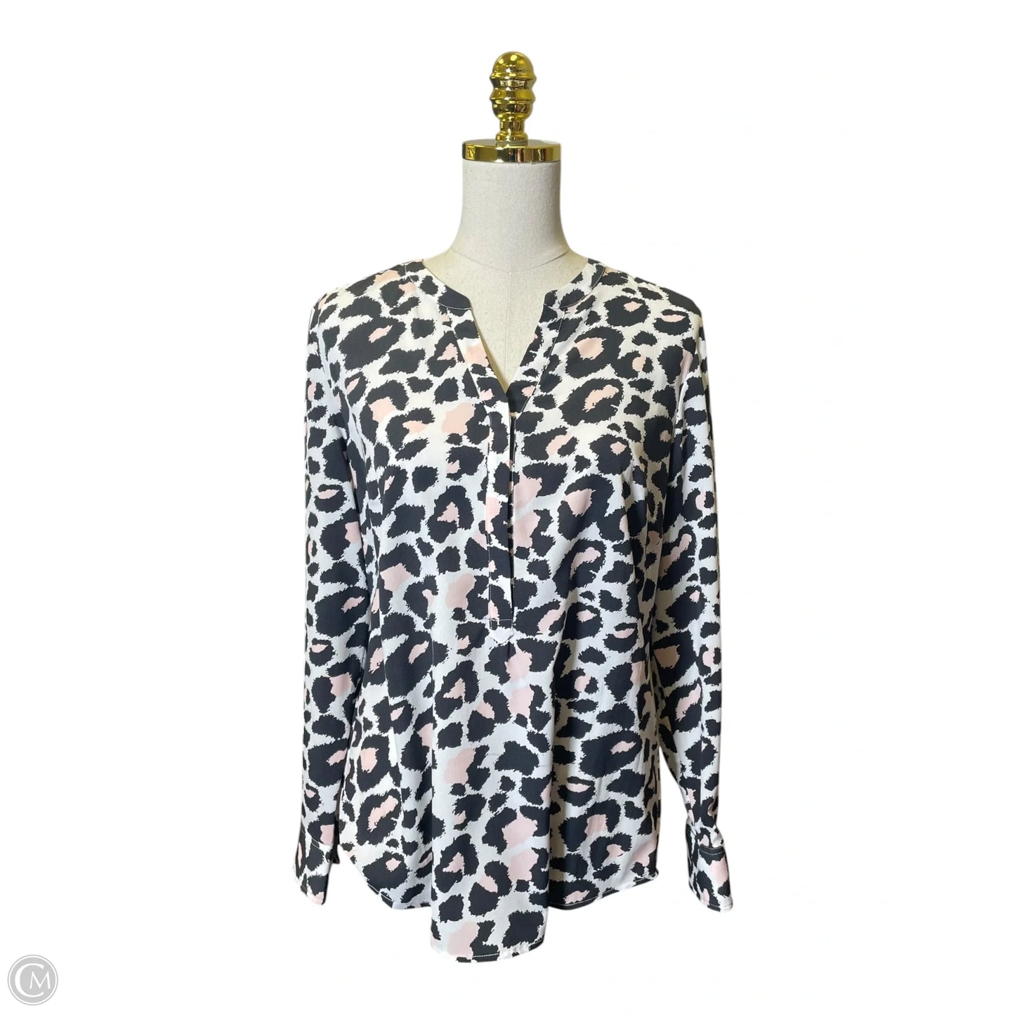 Top Long Sleeve By Talbots In Animal Print, Size: M
