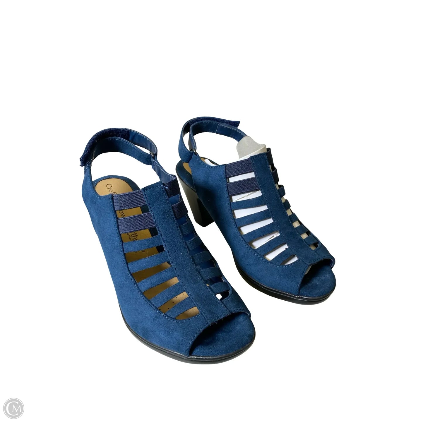 Shoes Heels Block By Croft And Barrow In Blue, Size: 6.5