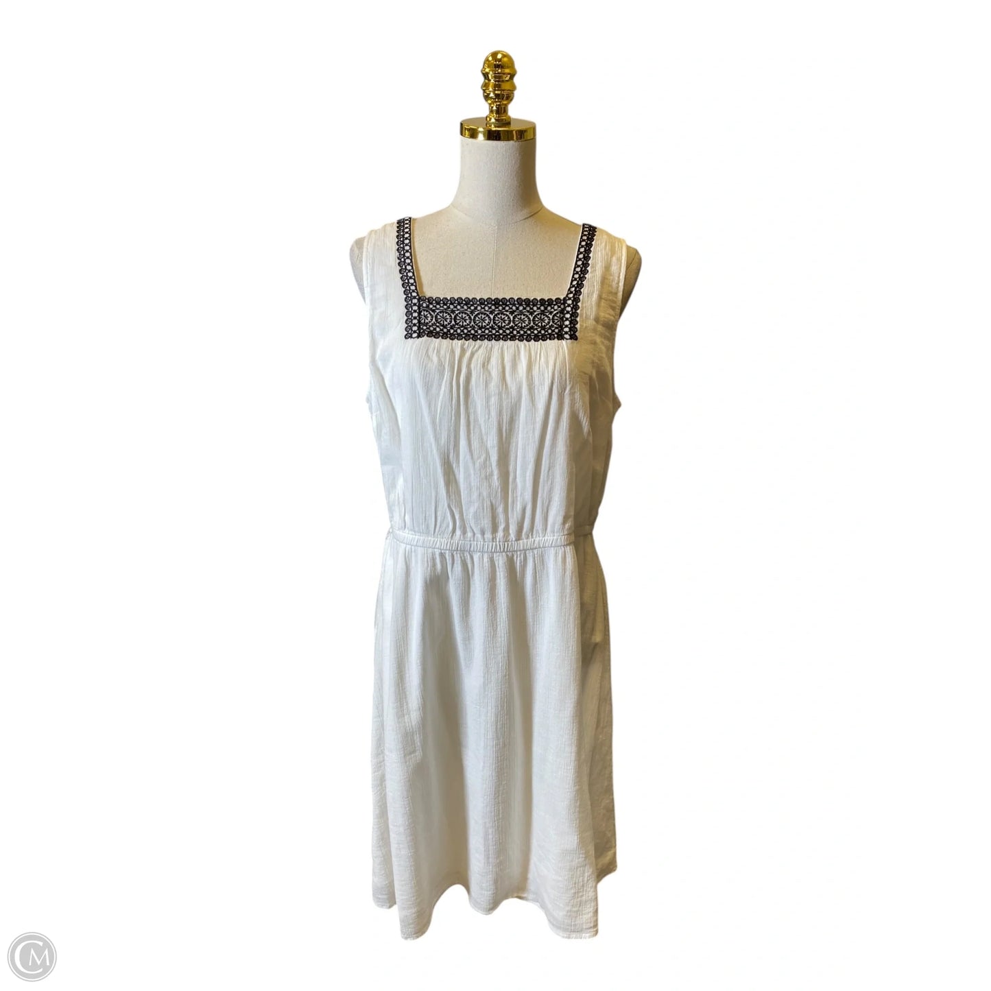 Dress Casual Midi By Talbots In Black & White, Size: 12p