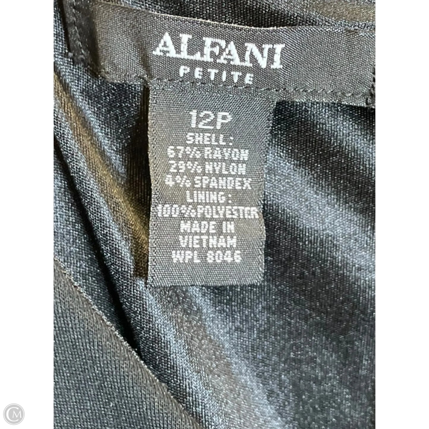 Dress Casual Midi By Alfani In Black, Size: 12p