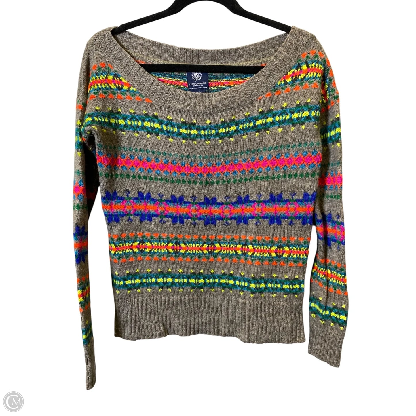 Sweater By American Eagle In Multi-colored, Size: M