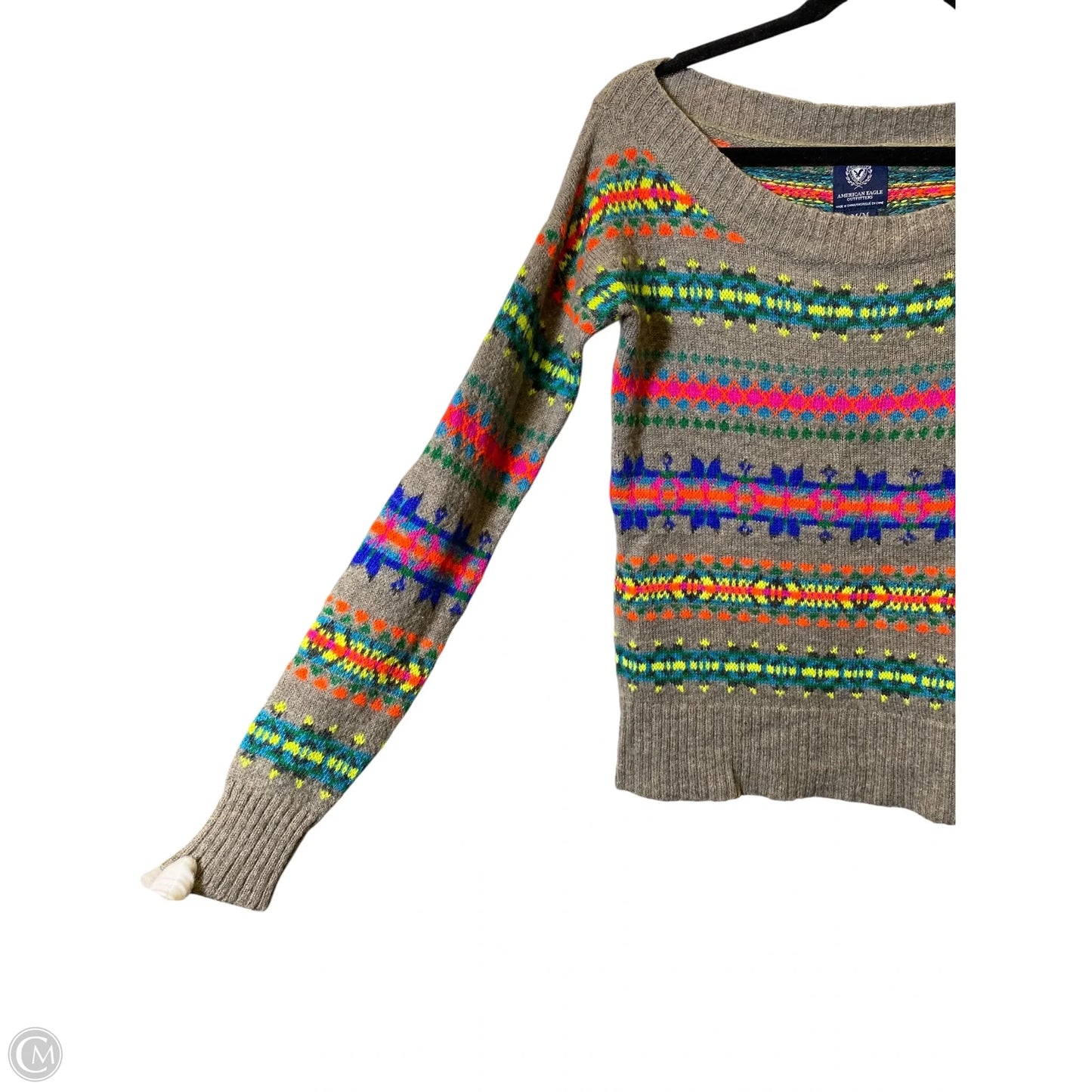 Sweater By American Eagle In Multi-colored, Size: M