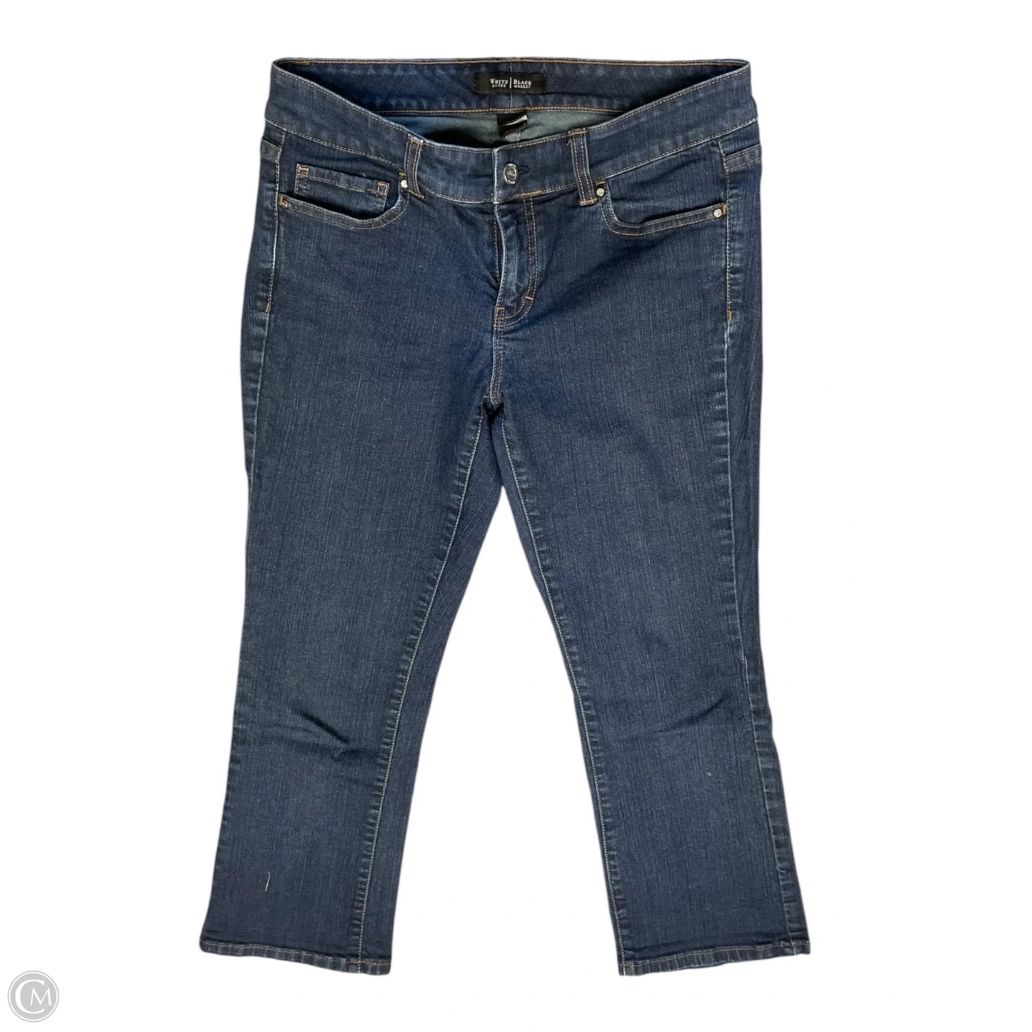 Jeans Cropped By White House Black Market In Blue Denim, Size: 6