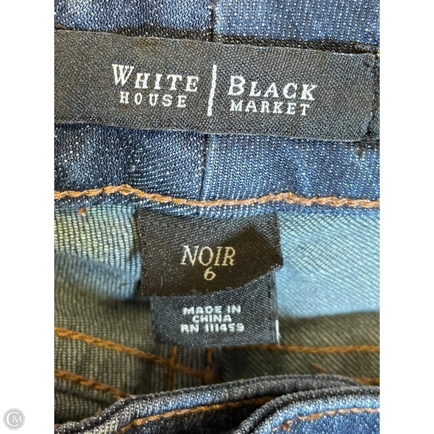 Jeans Cropped By White House Black Market In Blue Denim, Size: 6