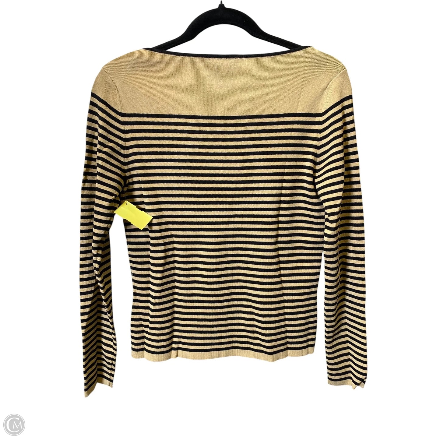 Top Long Sleeve By Ann Taylor In Striped Pattern, Size: M