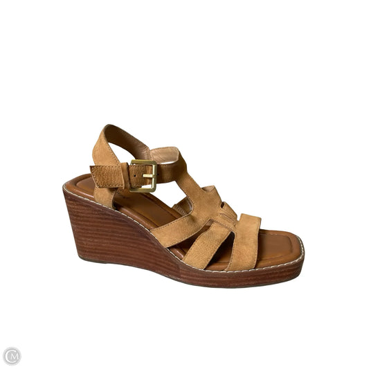Shoes Heels Platform By Crown Vintage In Brown, Size: 8