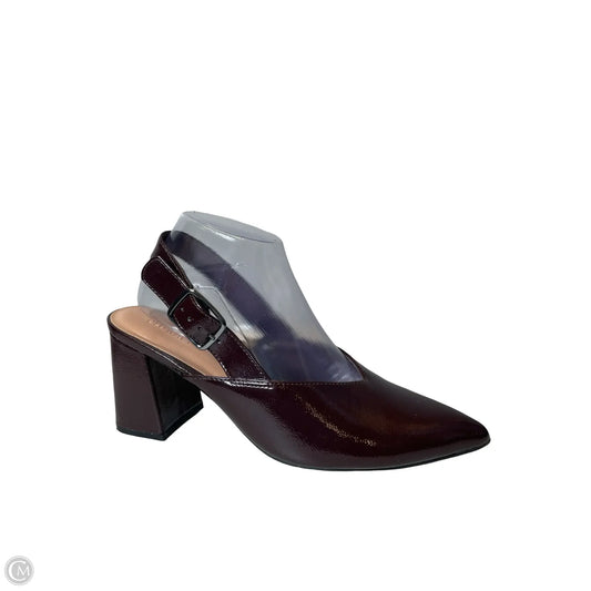 Shoes Heels Block By Old Navy In Maroon, Size: 8.5