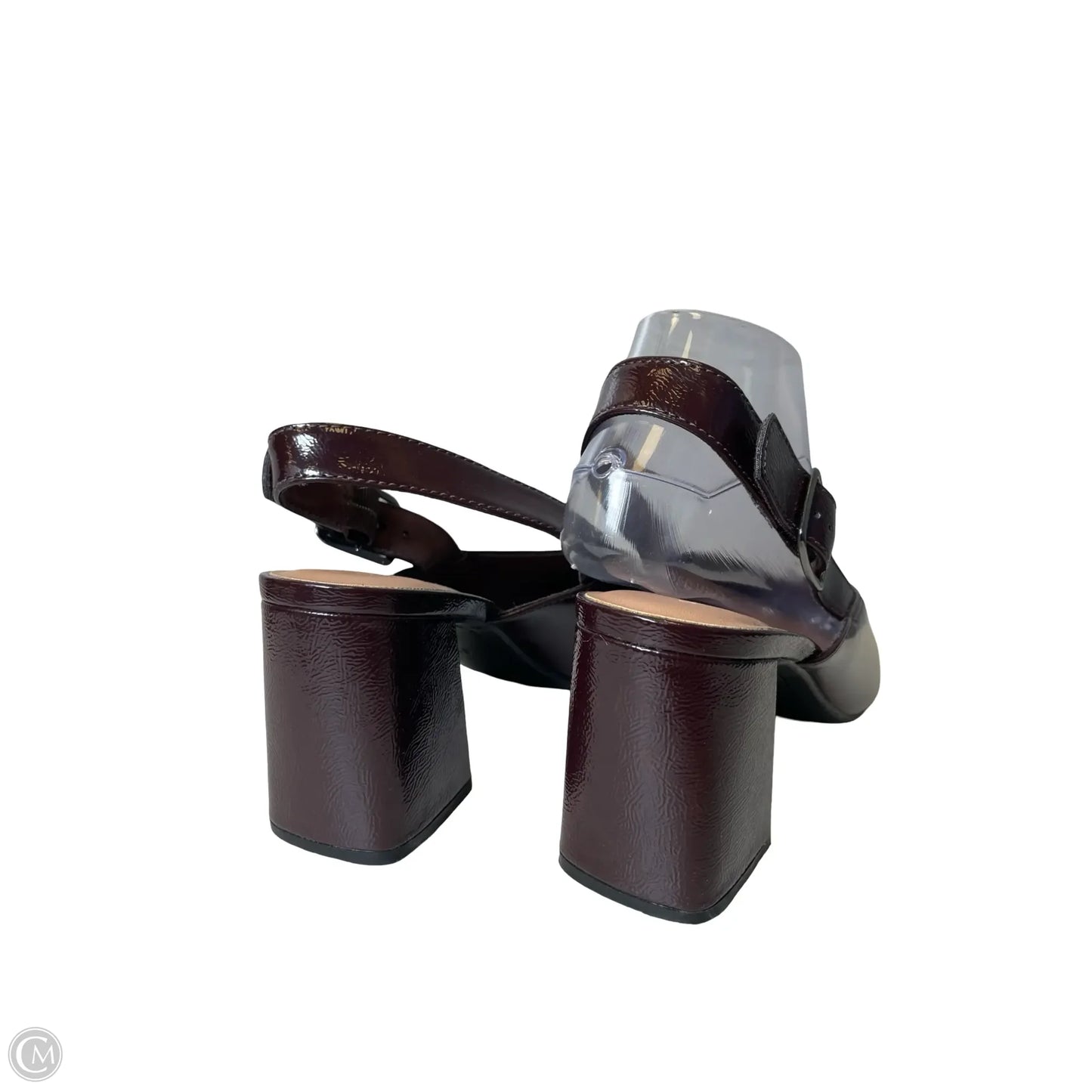 Shoes Heels Block By Old Navy In Maroon, Size: 8.5