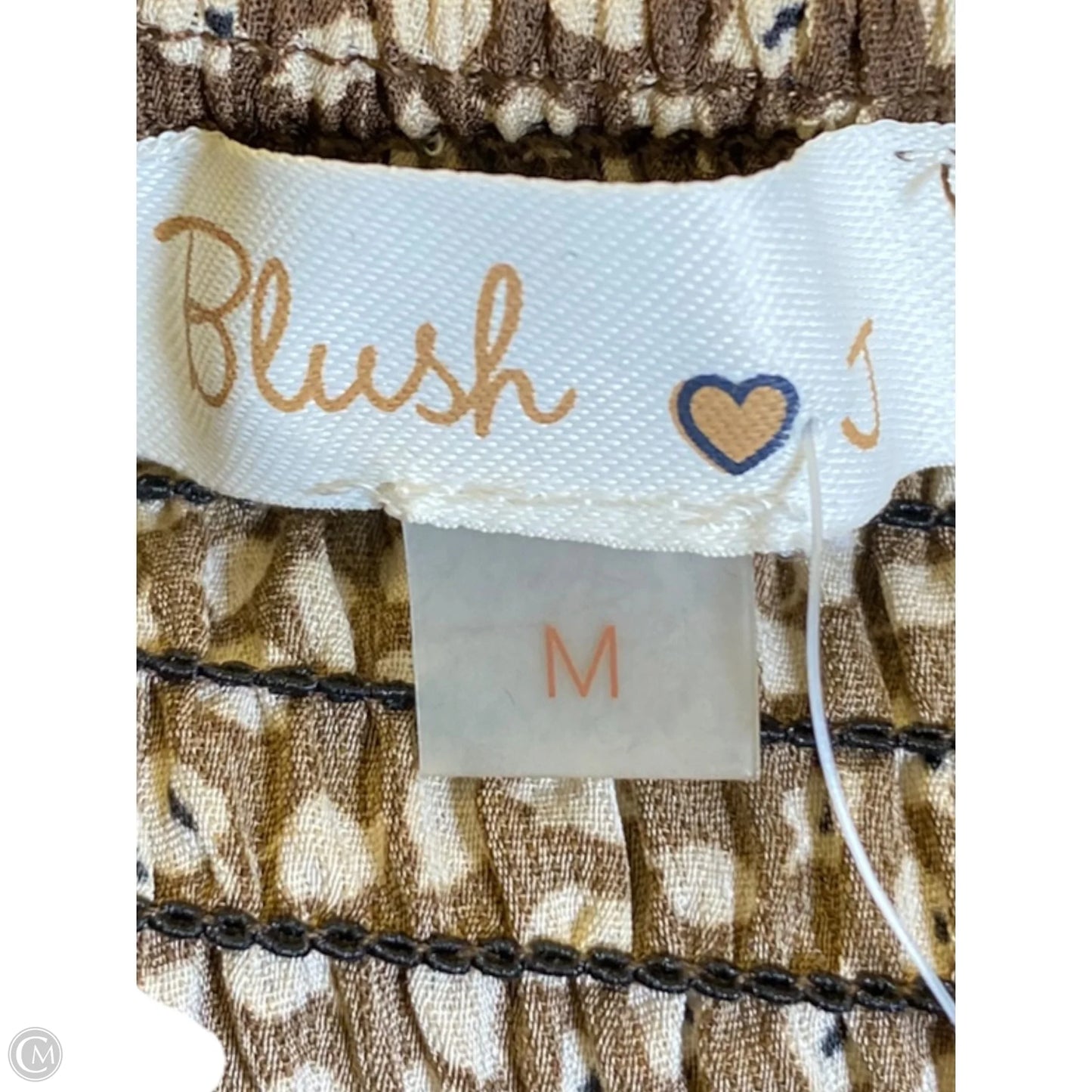 Dress Casual Midi By Blush In Brown & Cream, Size: M