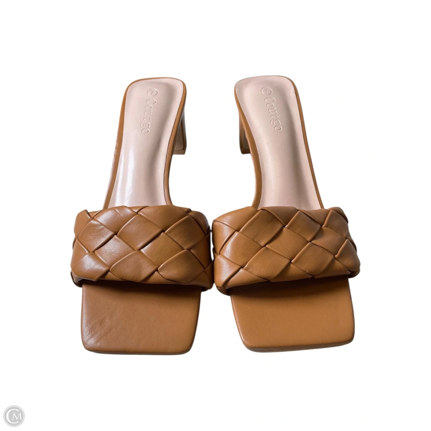 Shoes Heels Block By Clothes Mentor In Brown, Size: 7