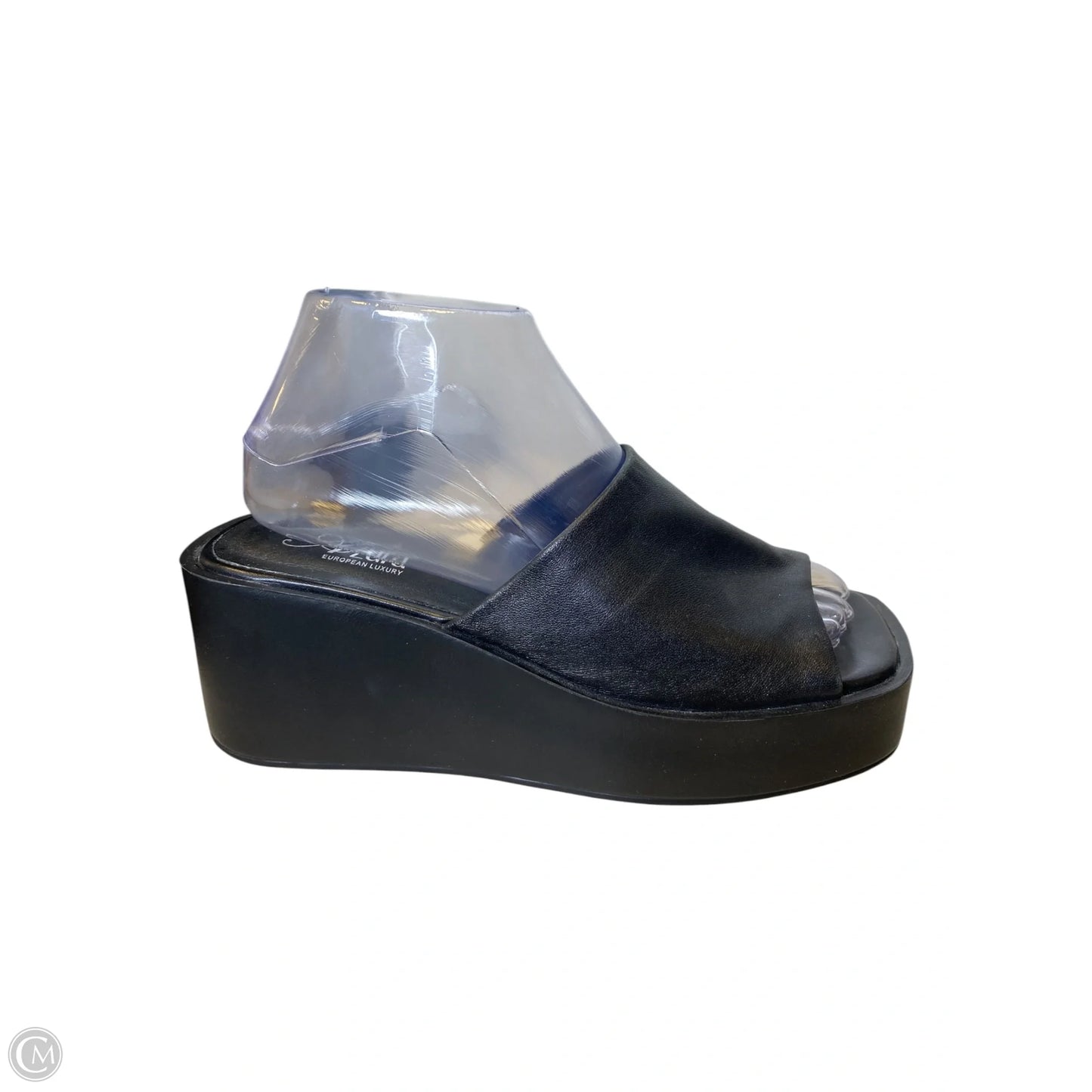 Shoes Heels Wedge By Clothes Mentor In Black, Size: 6.5