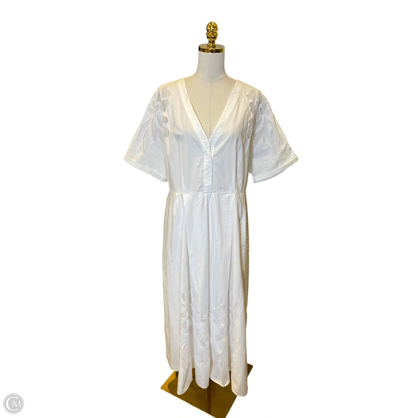 Dress Casual Maxi By Ellen Tracy In White, Size: Xl
