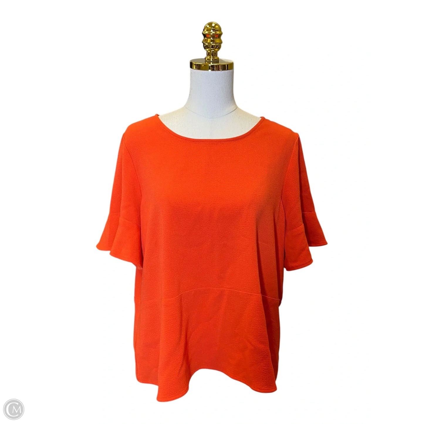 Top Short Sleeve By Clothes Mentor In Orange, Size: Xl
