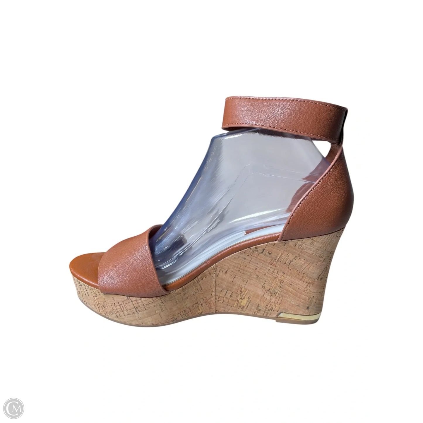 Shoes Heels Wedge By Franco Sarto In Brown, Size: 8.5