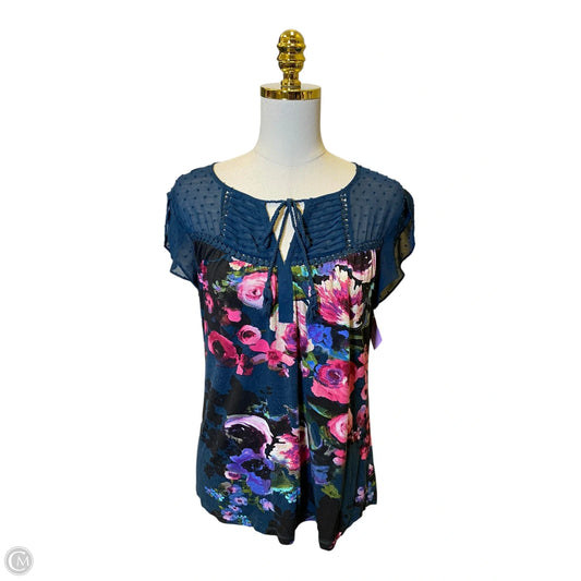 Top Short Sleeve By Daniel Rainn In Multi-colored, Size: S