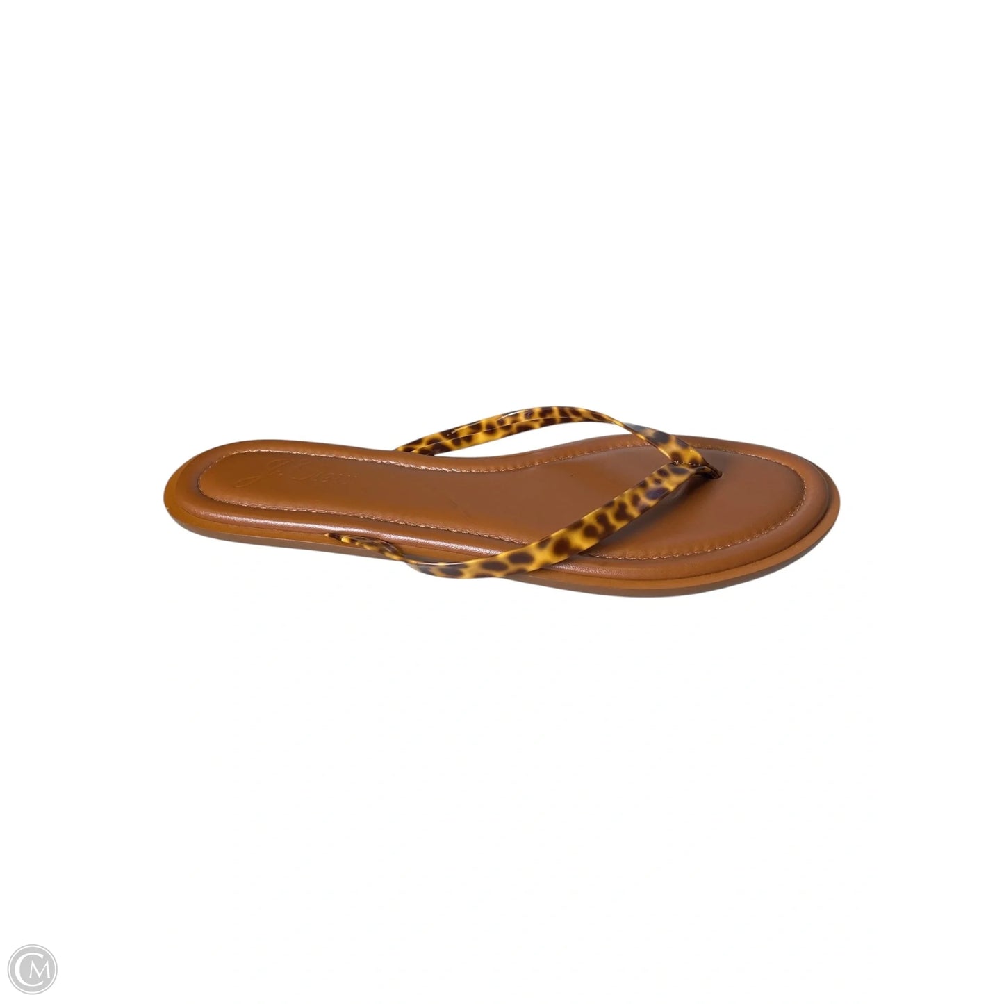 Sandals Flats By J. Crew In Animal Print, Size: 10.5