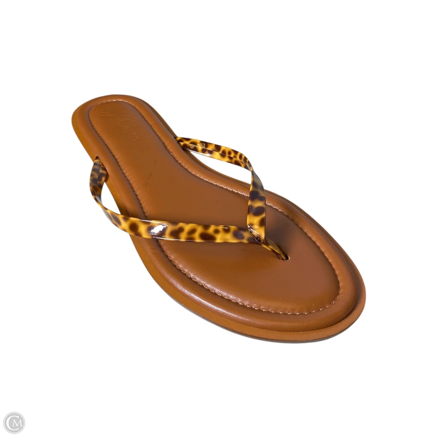 Sandals Flats By J. Crew In Animal Print, Size: 10.5