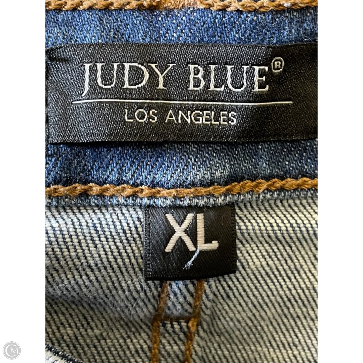 Shorts By Judy Blue In Blue Denim, Size: Xl
